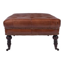 Remiel Aged 2 Seater Cowhide Bench
